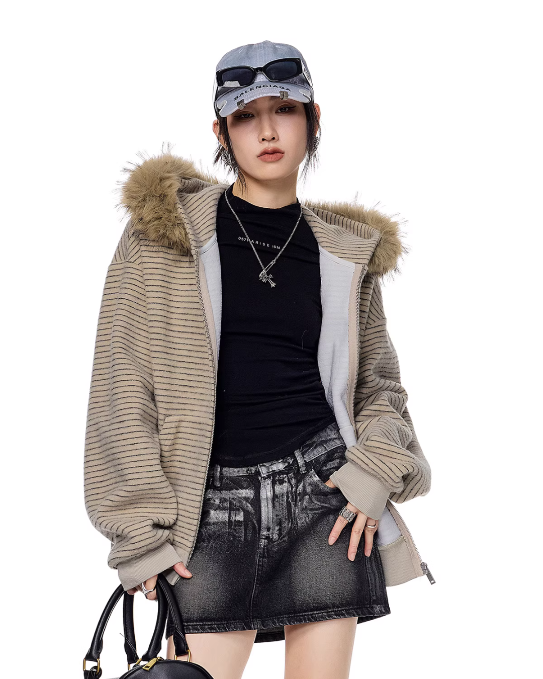 Thin Stripe Zip Hoodie Thin Stripe Zip Hoodie