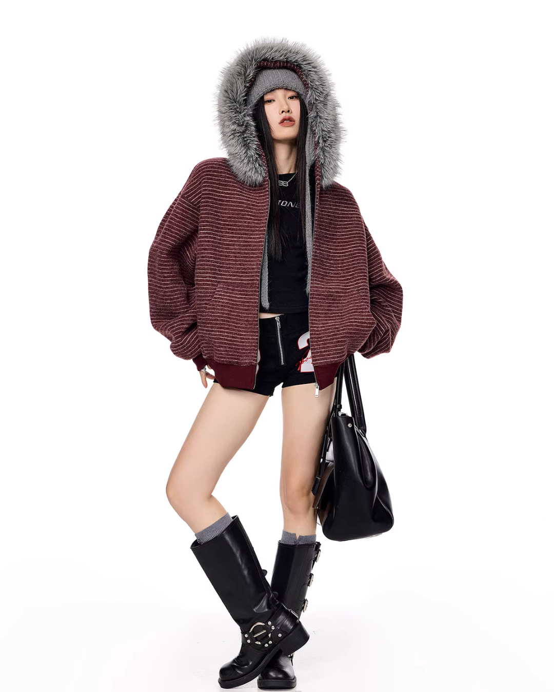 Thin Stripe Zip Hoodie Thin Stripe Zip Hoodie