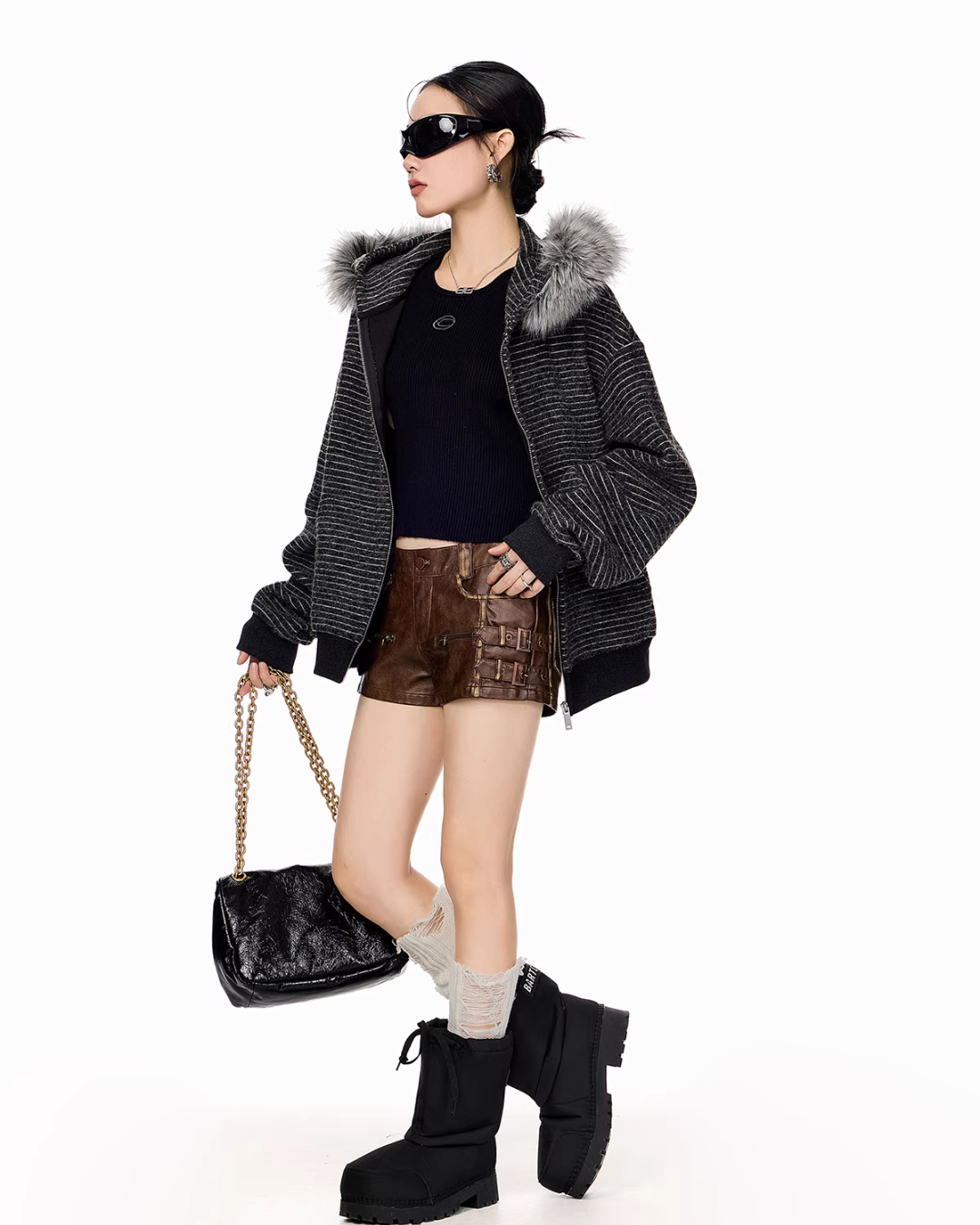 Thin Stripe Zip Hoodie Thin Stripe Zip Hoodie