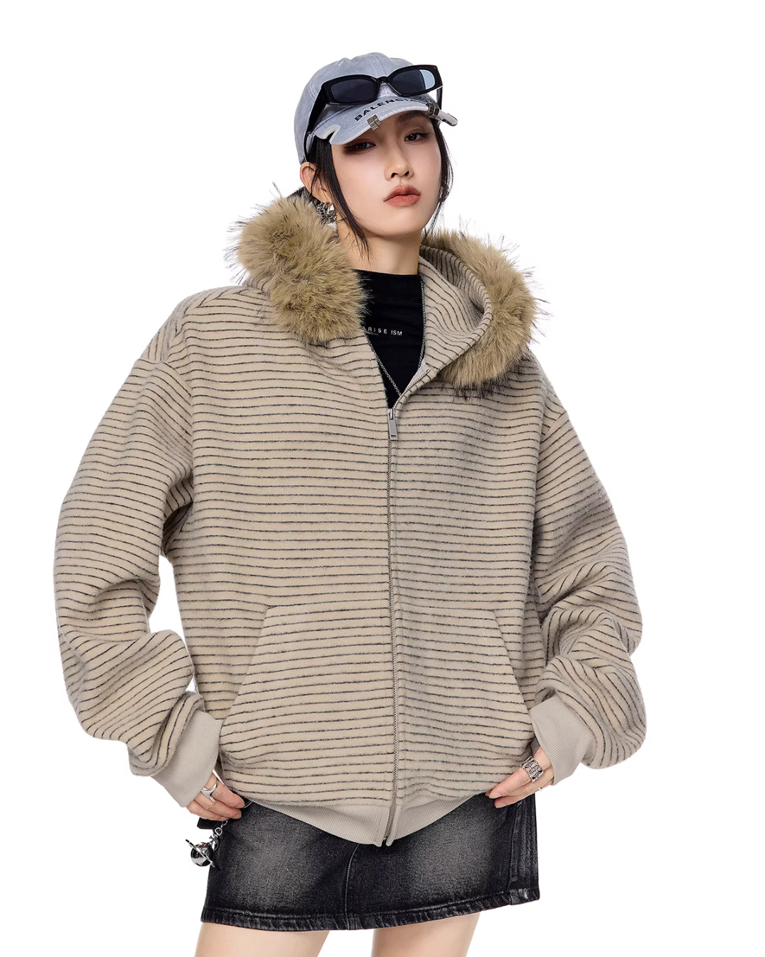 Thin Stripe Zip Hoodie Thin Stripe Zip Hoodie