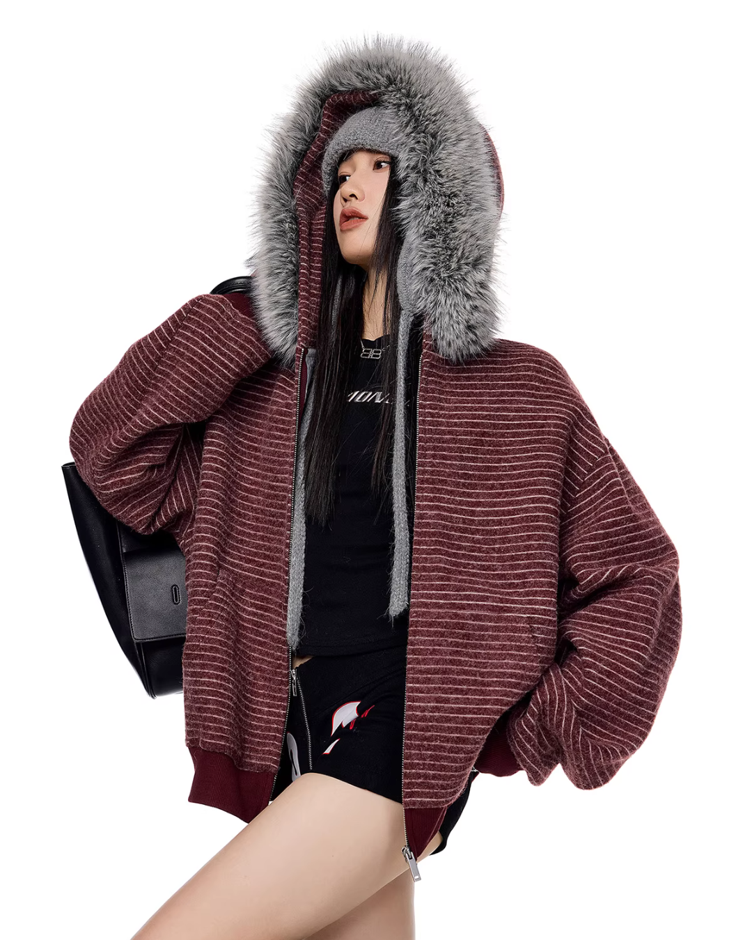 Thin Stripe Zip Hoodie Thin Stripe Zip Hoodie