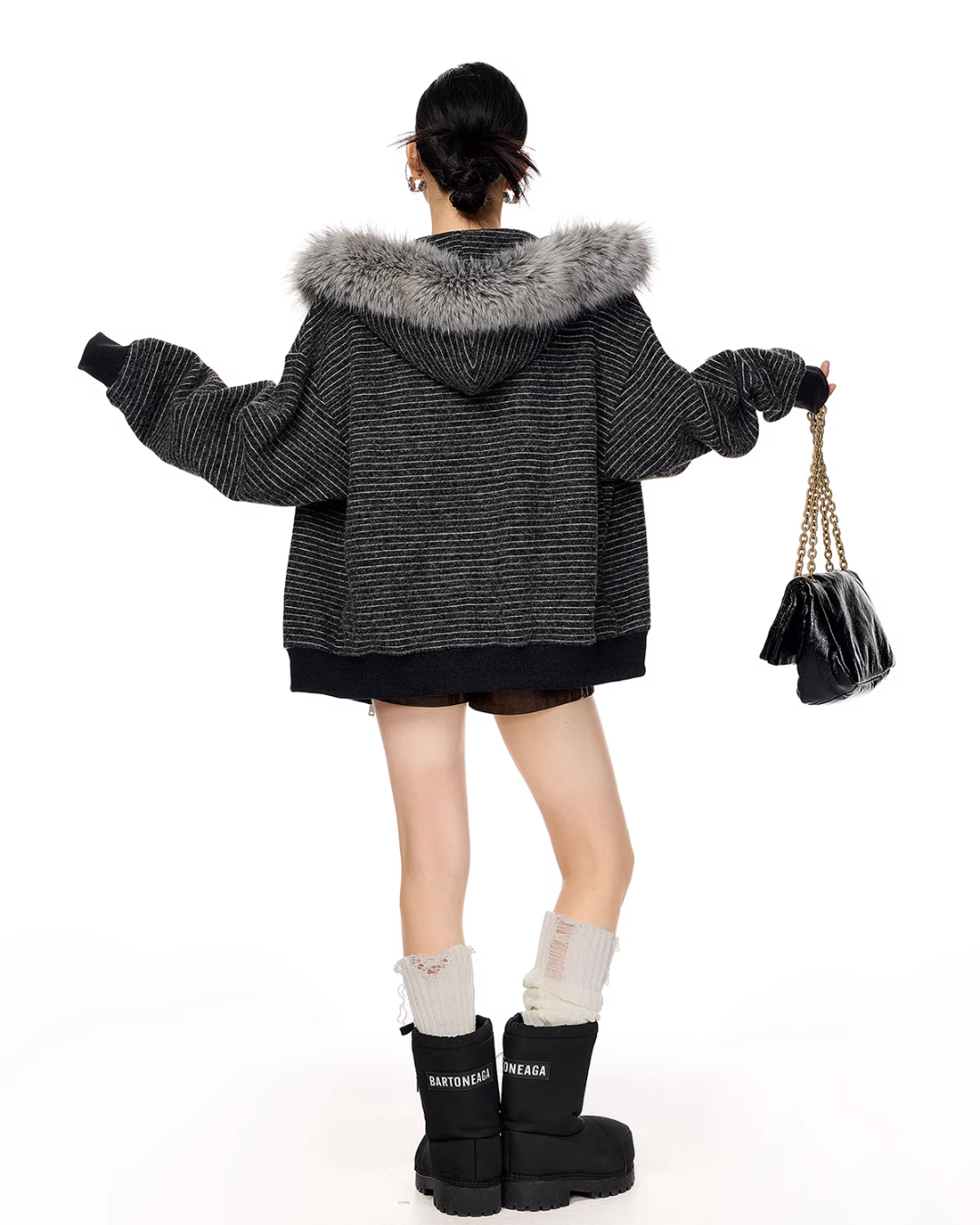 Thin Stripe Zip Hoodie Thin Stripe Zip Hoodie