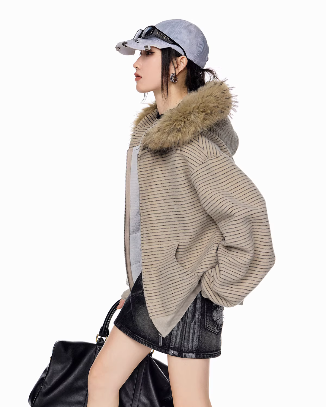 Thin Stripe Zip Hoodie Thin Stripe Zip Hoodie