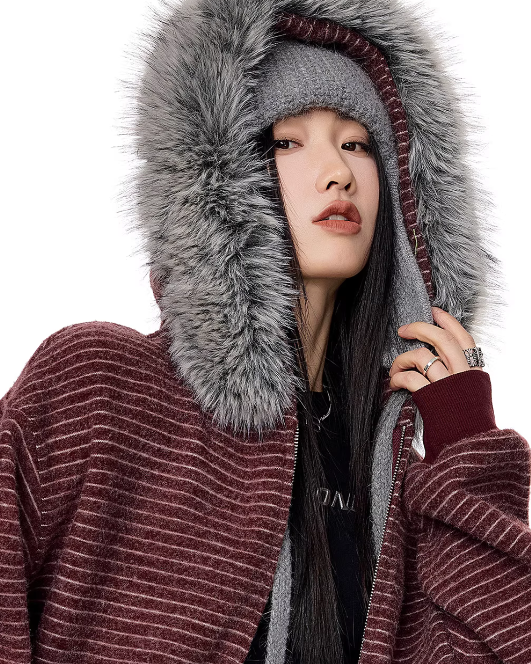 Thin Stripe Zip Hoodie Thin Stripe Zip Hoodie