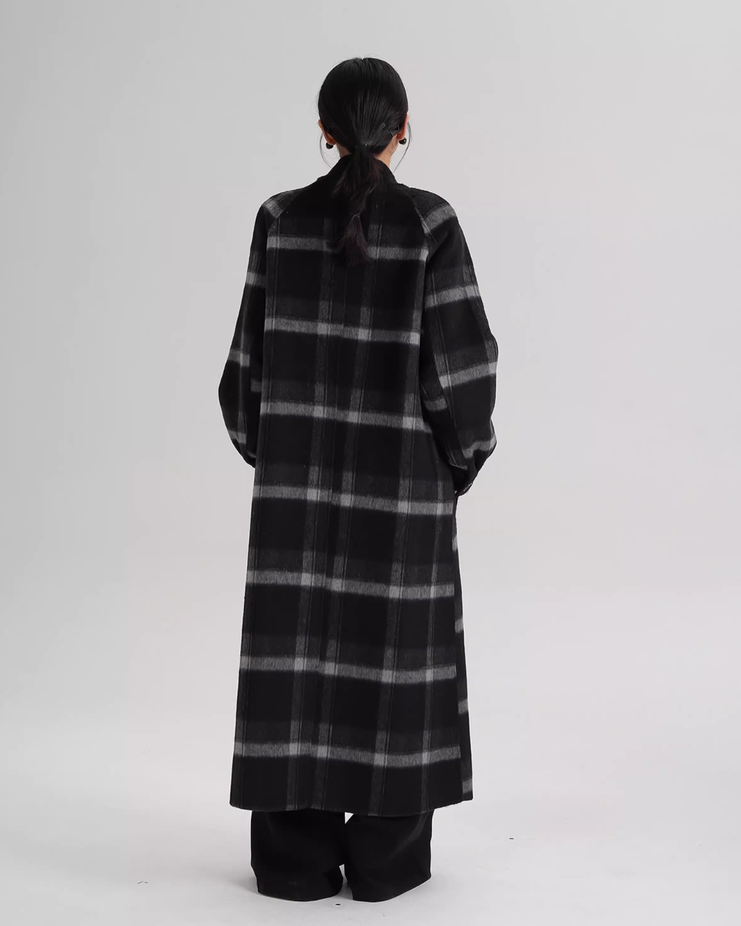 Tie Collar Long Coat Tie Collar Long Coat