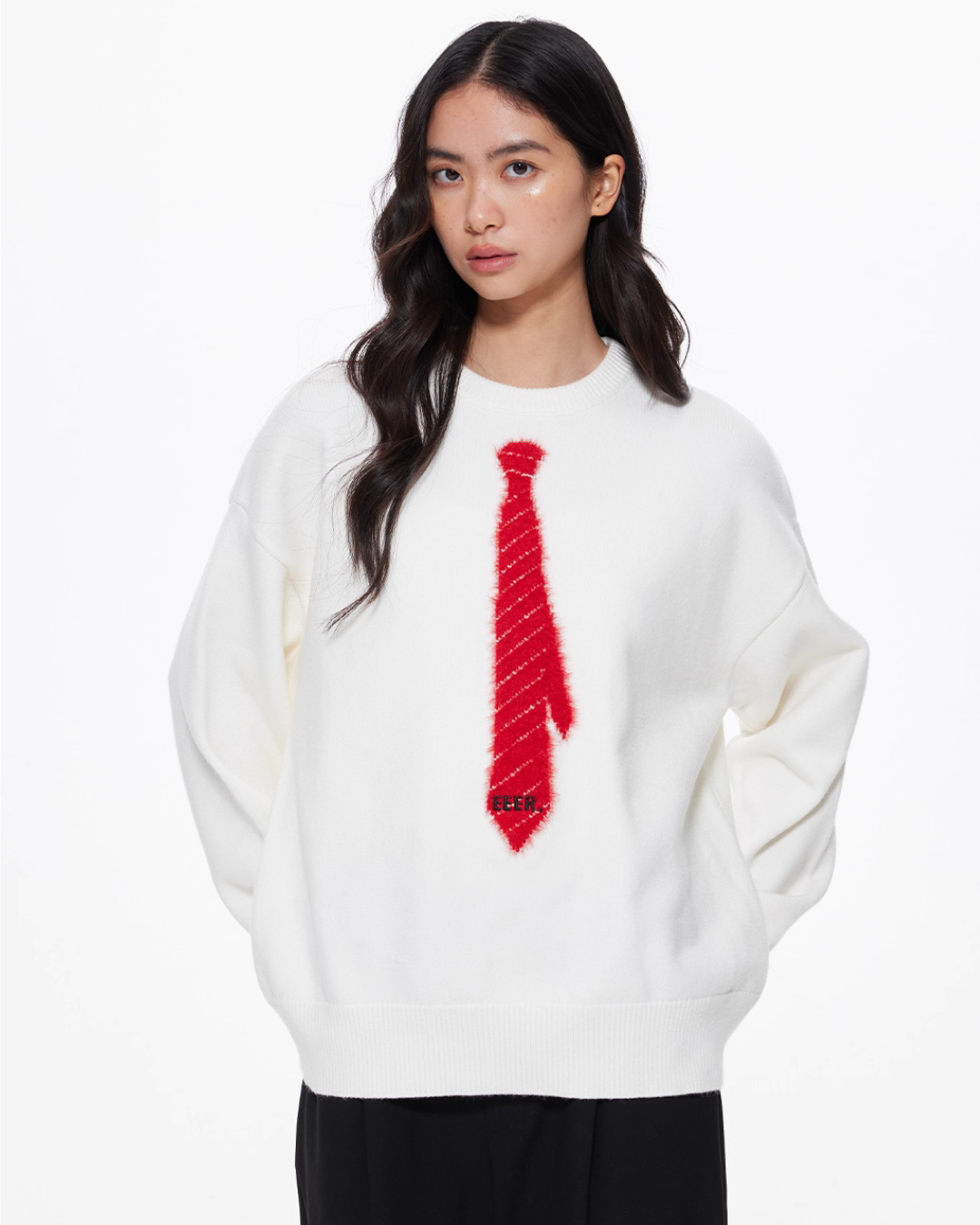 Tie Loose Knit Pullover Tie Loose Knit Pullover