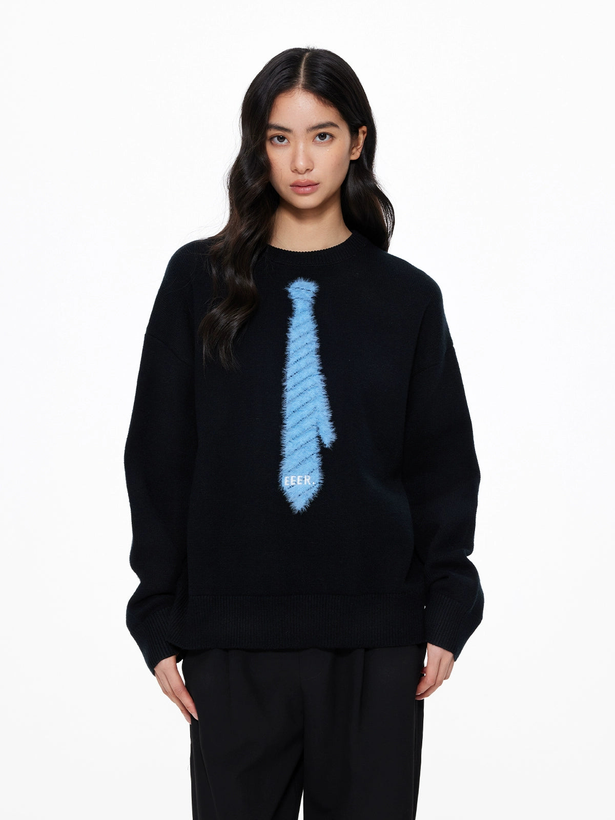 Tie Loose Knit Pullover Tie Loose Knit Pullover