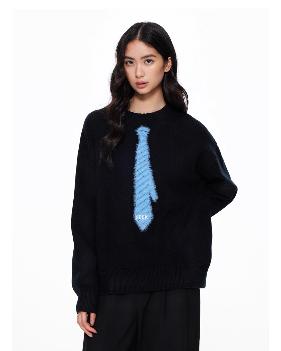 Tie Loose Knit Pullover Tie Loose Knit Pullover