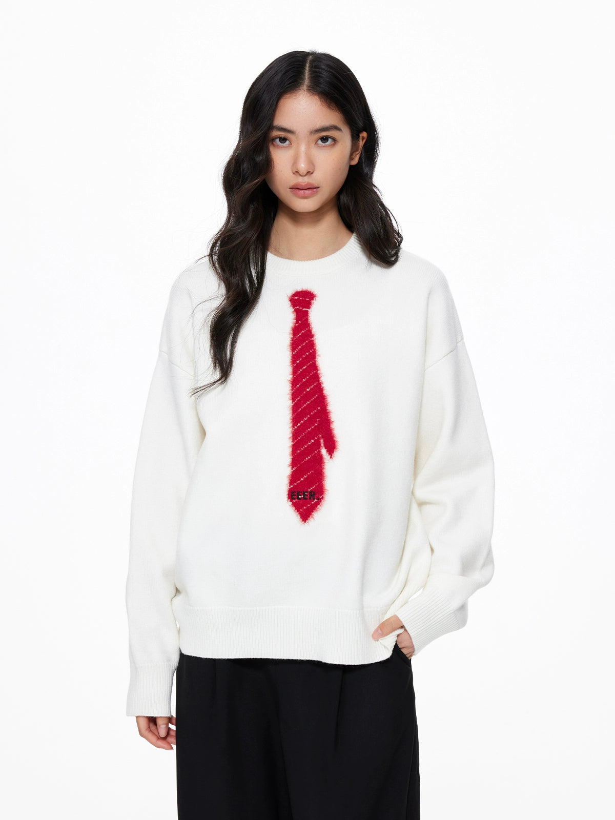 Tie Loose Knit Pullover Tie Loose Knit Pullover