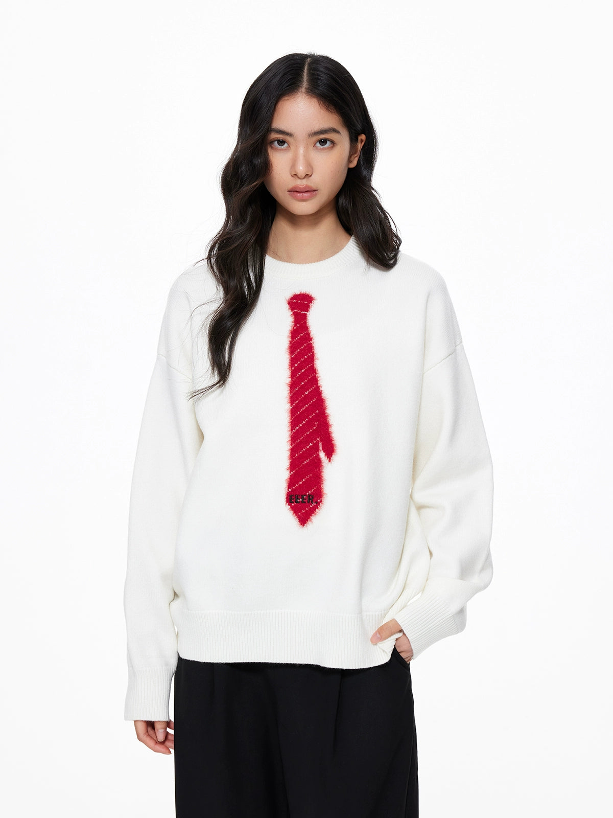Tie Loose Knit Pullover Tie Loose Knit Pullover
