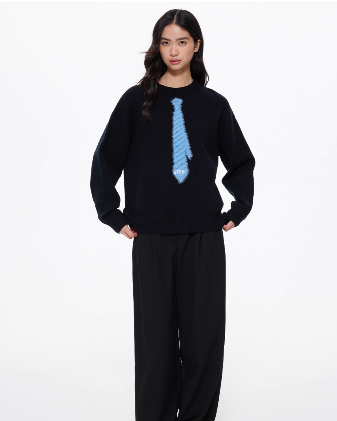 Tie Loose Knit Pullover Tie Loose Knit Pullover