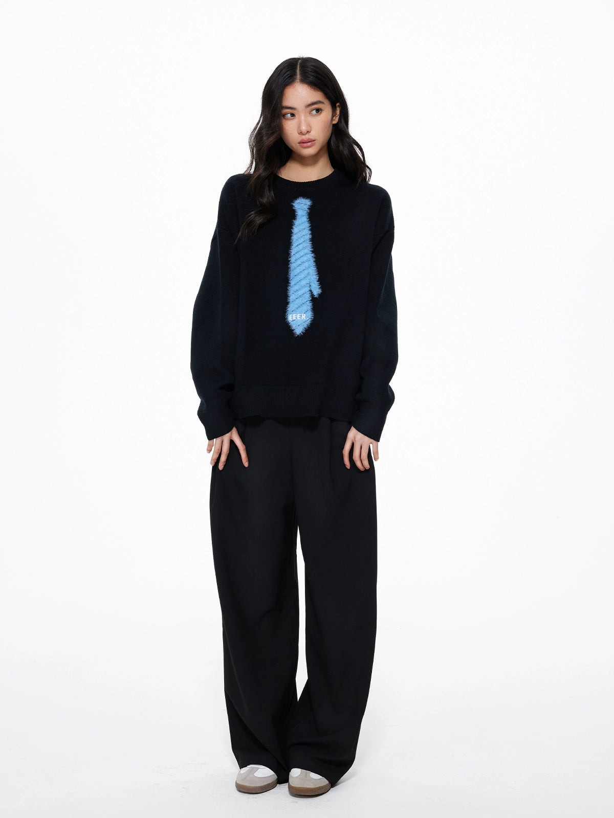 Tie Loose Knit Pullover Tie Loose Knit Pullover