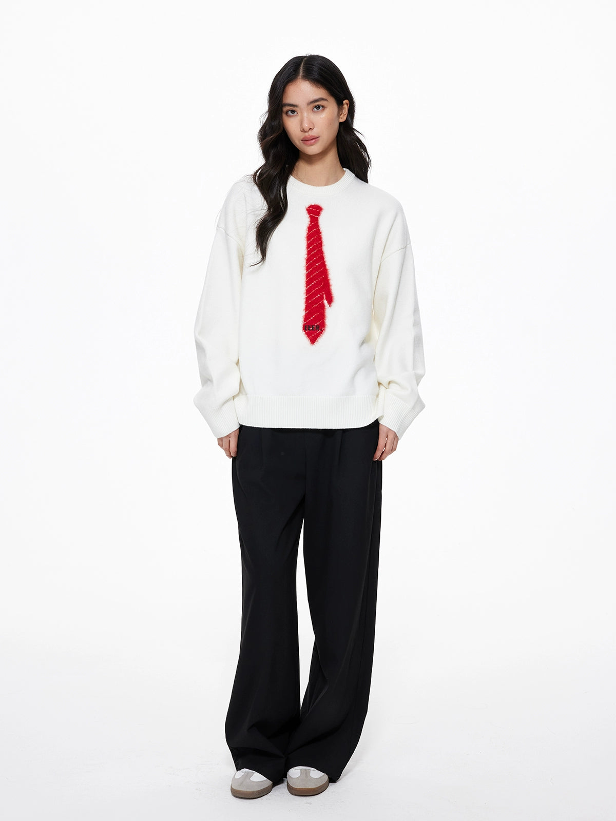 Tie Loose Knit Pullover Tie Loose Knit Pullover