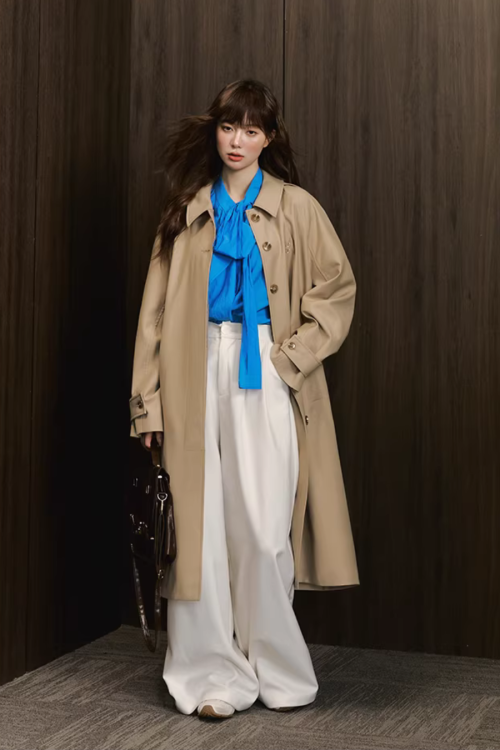 Tie-Up Long-Sleeve Shirt