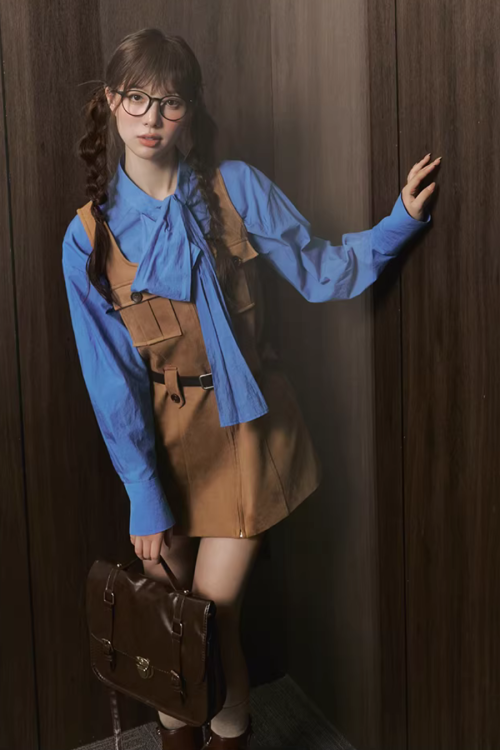 Tie-Up Long-Sleeve Shirt