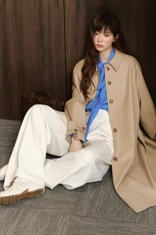 Tie-Up Long-Sleeve Shirt