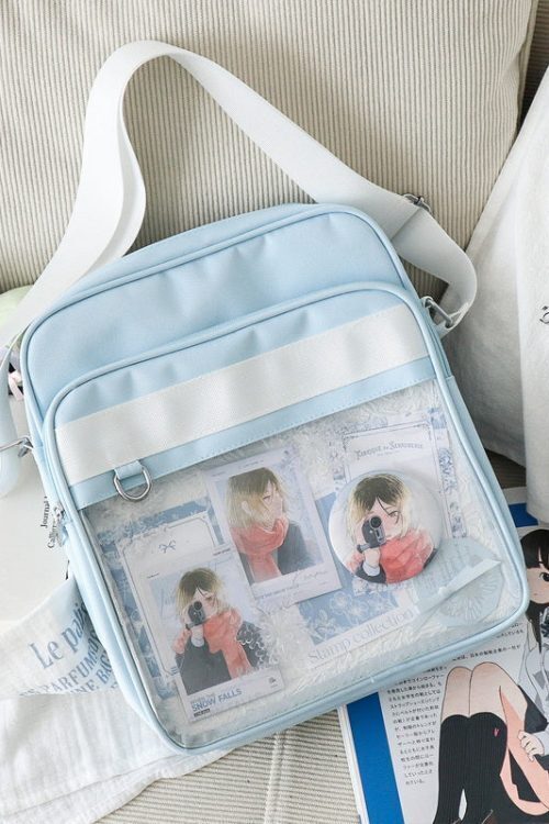 Transparent JK Ita Bag with Clear Window for Plushies and Pins