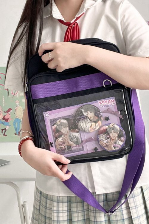 Transparent JK Ita Bag with Clear Window for Plushies and Pins