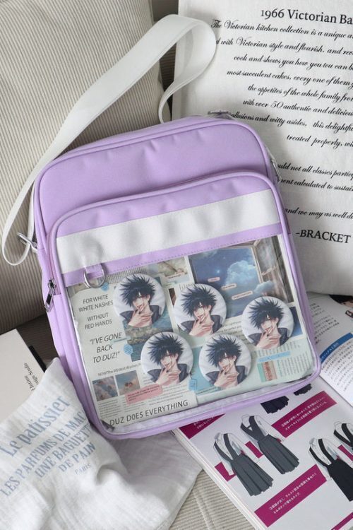 Transparent JK Ita Bag with Clear Window for Plushies and Pins