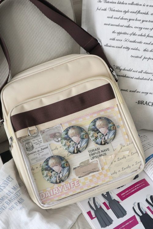 Transparent JK Ita Bag with Clear Window for Plushies and Pins