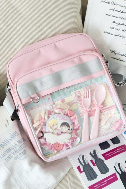 Transparent JK Ita Bag with Clear Window for Plushies and Pins