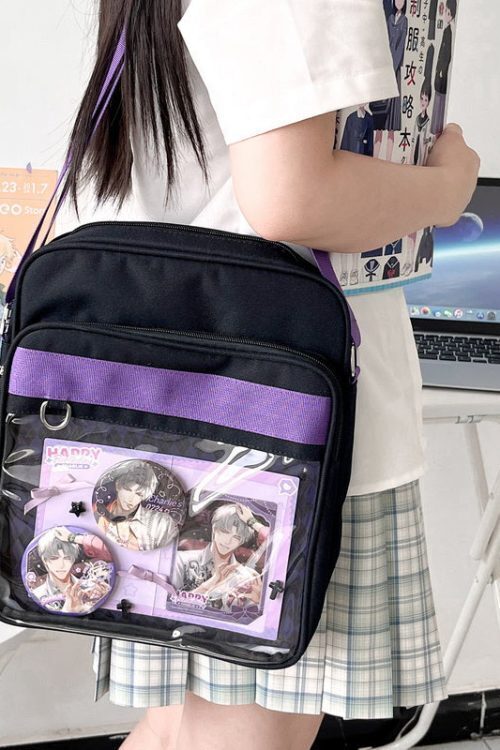 Transparent JK Ita Bag with Clear Window for Plushies and Pins