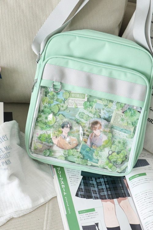 Transparent JK Ita Bag with Clear Window for Plushies and Pins