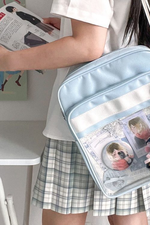 Transparent JK Ita Bag with Clear Window for Plushies and Pins