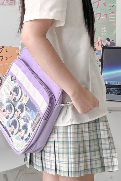 Transparent JK Ita Bag with Clear Window for Plushies and Pins