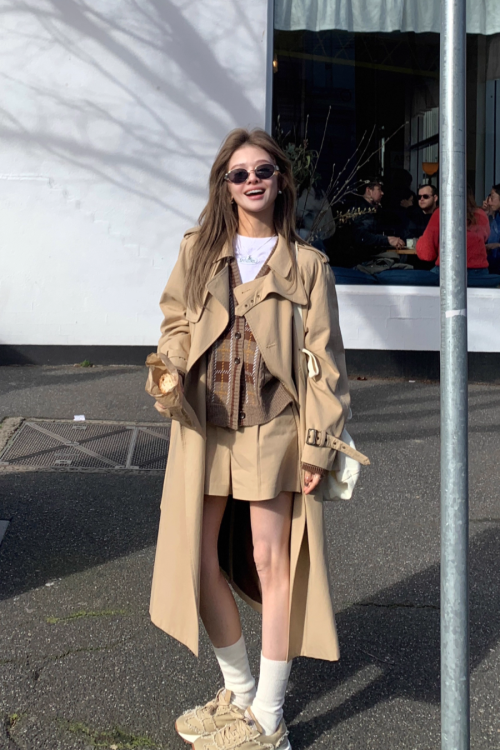 Trench Coat With Belt