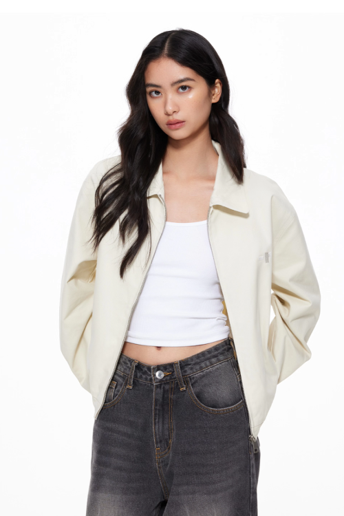 Turn-Down Collar Jacket