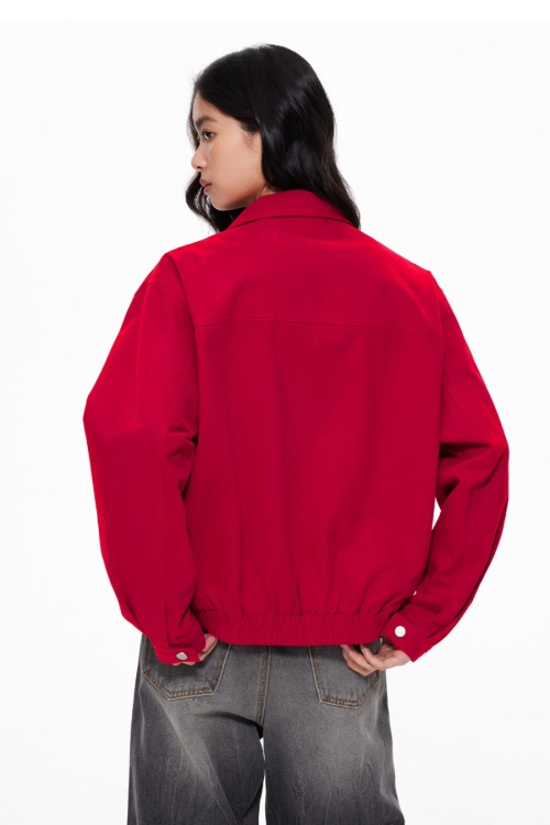 Turn-Down Collar Jacket