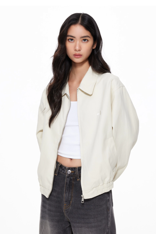 Turn-Down Collar Jacket