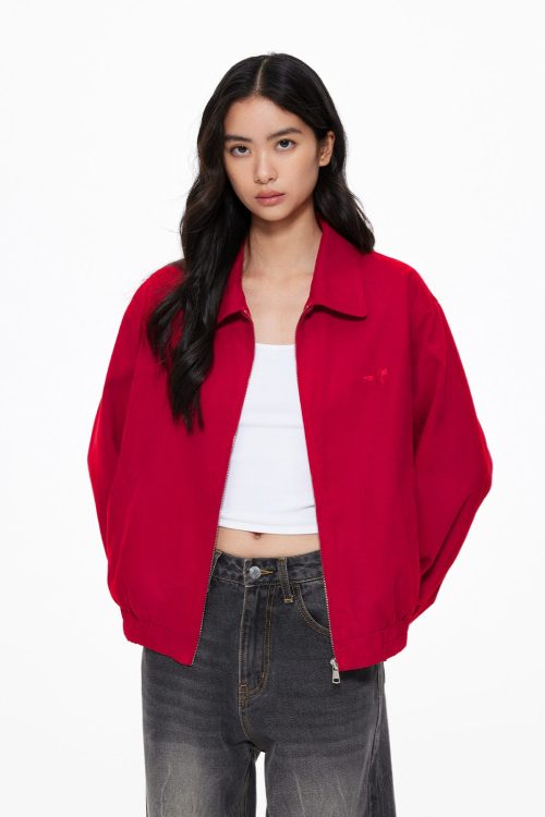 Turn-Down Collar Jacket