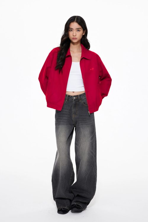 Turn-Down Collar Jacket