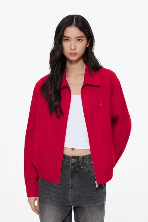 Turn-Down Collar Jacket