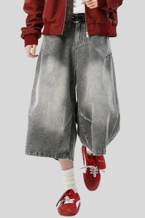 Ultra-Wide Denim Jorts