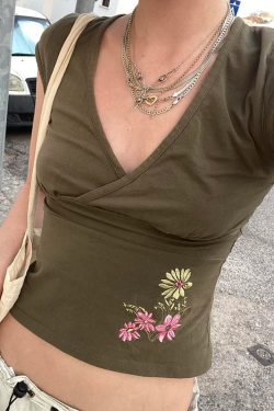 V Neck Cross Wrap Top