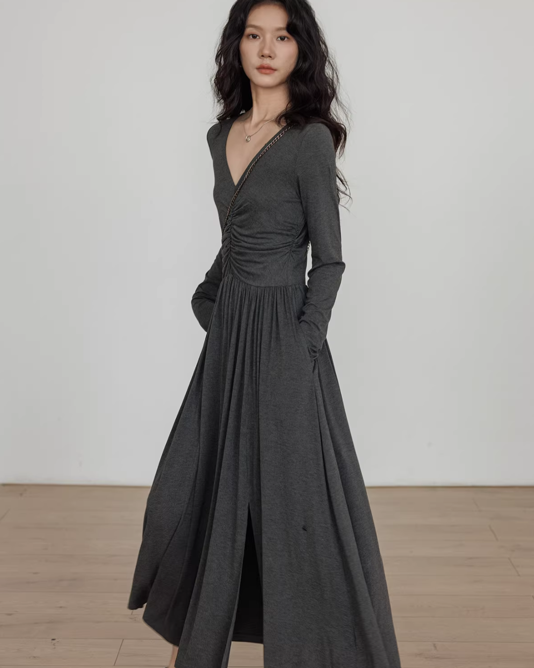 V-neck Flare Dress V-neck Flare Dress