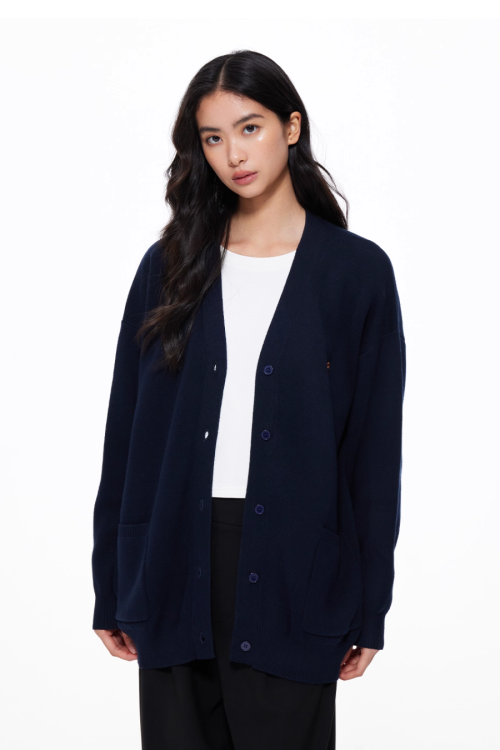 V-Neck Knit Cardigan