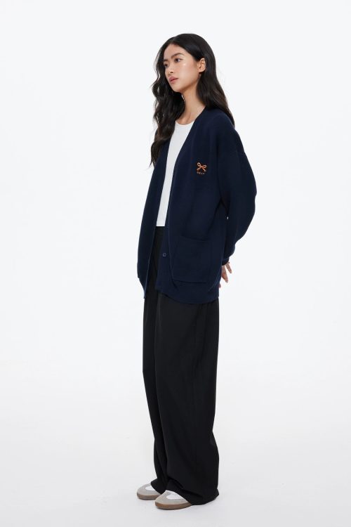 V-Neck Knit Cardigan