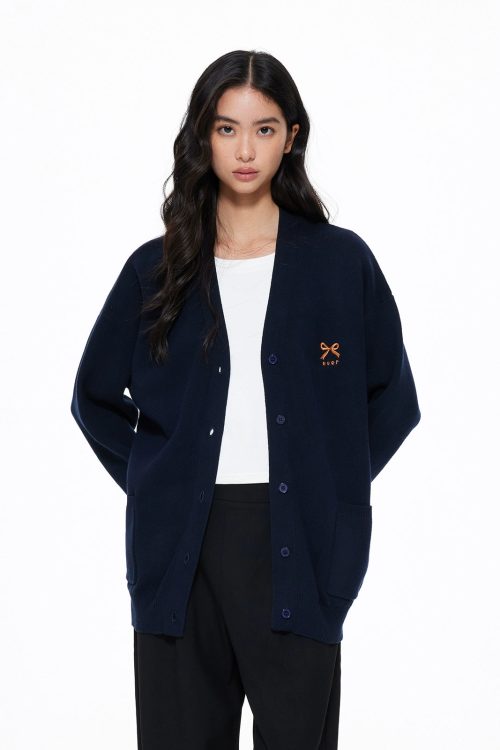 V-Neck Knit Cardigan