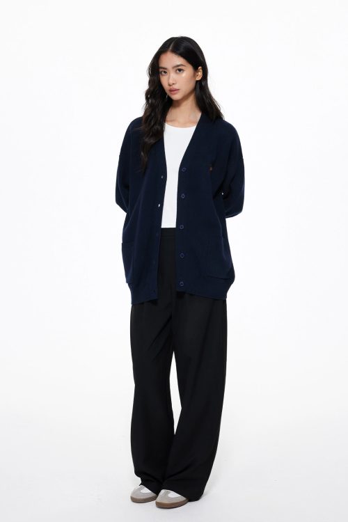 V-Neck Knit Cardigan