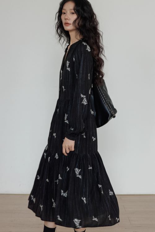 V-Neck Little Black Dress