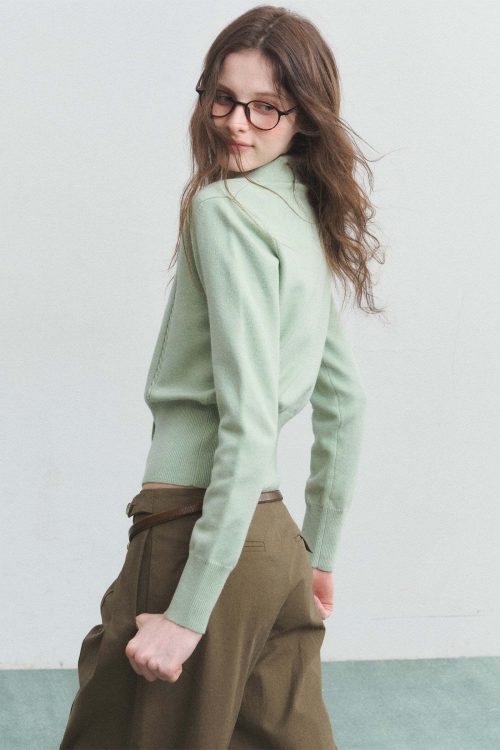 V-Neck Spring Knit Top