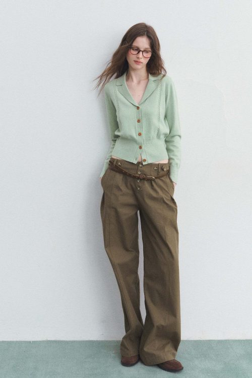 V-Neck Spring Knit Top