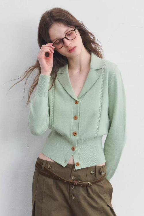 V-Neck Spring Knit Top