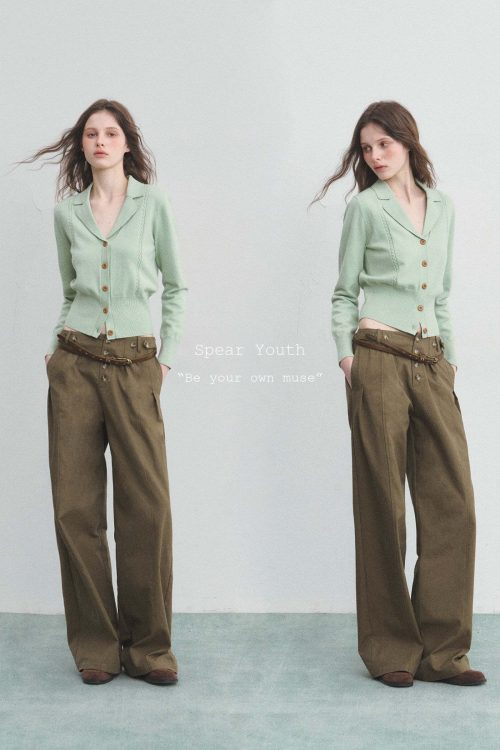 V-Neck Spring Knit Top