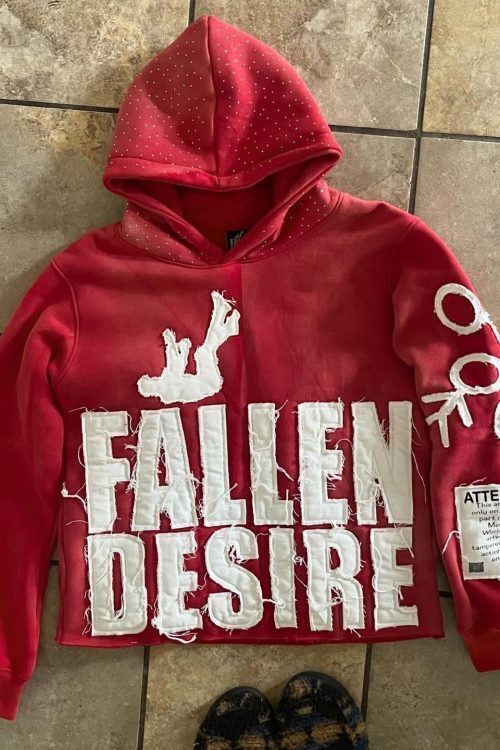 Vintage 3D Print Polka Dot Loose Hoodie