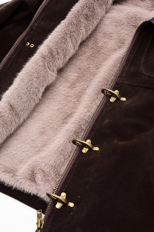 Vintage Buckle Leather Jacket